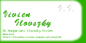 vivien ilovszky business card